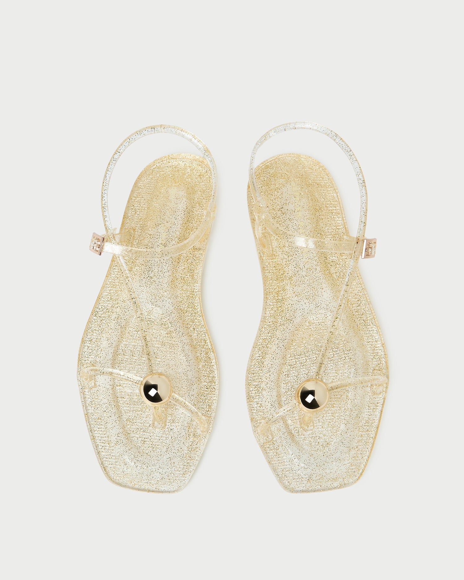 Loeffler Randall Women / Dana Champagne Strappy Jelly Sandal