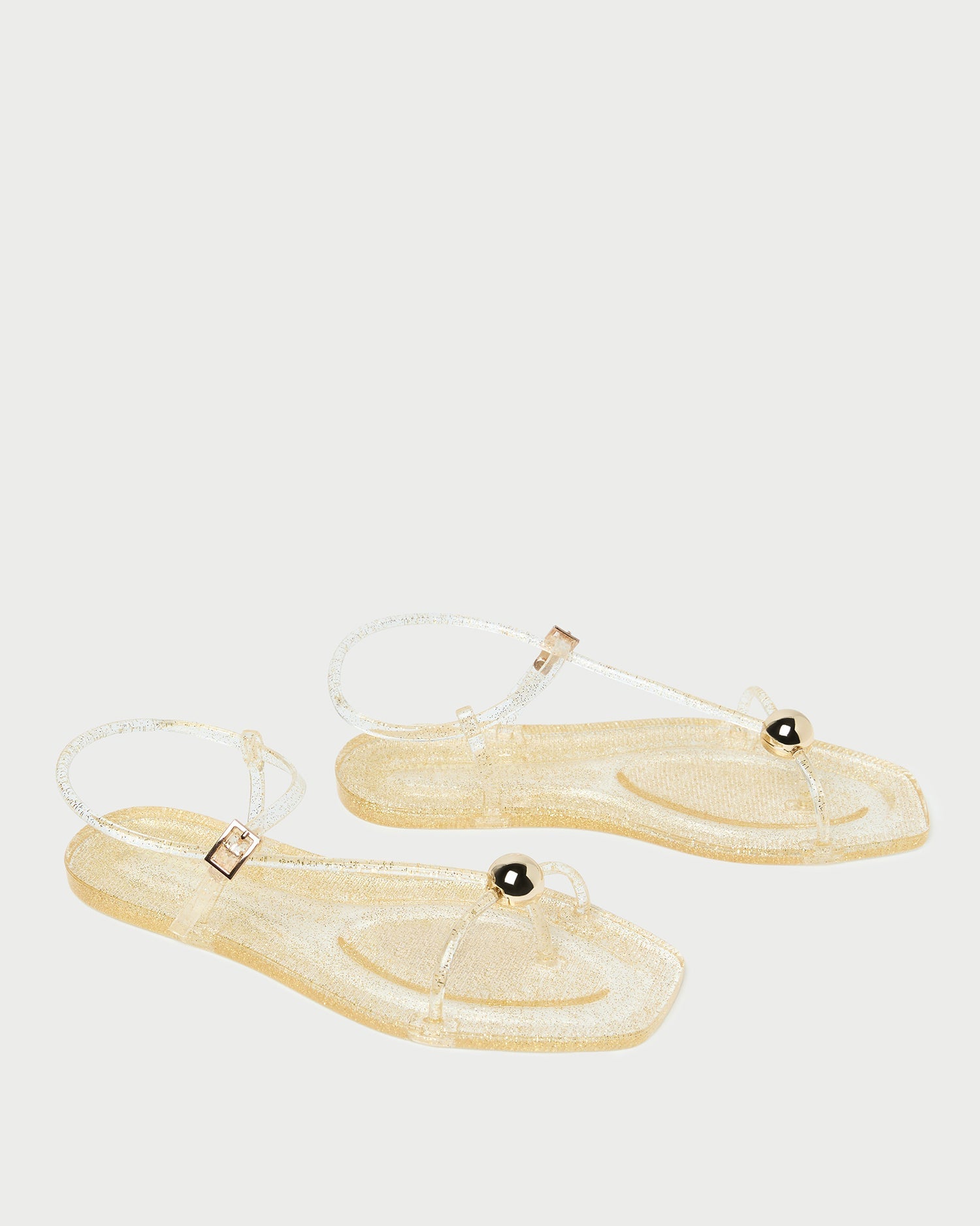 Loeffler Randall Women / Dana Champagne Strappy Jelly Sandal