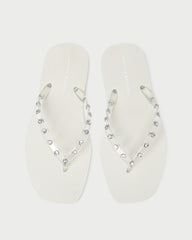 Loeffler Randall Women / Taryn Cream Jelly Flip Flop