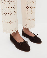 Loeffler Randall Women / Noelle Brown Suede Ballet Flat
