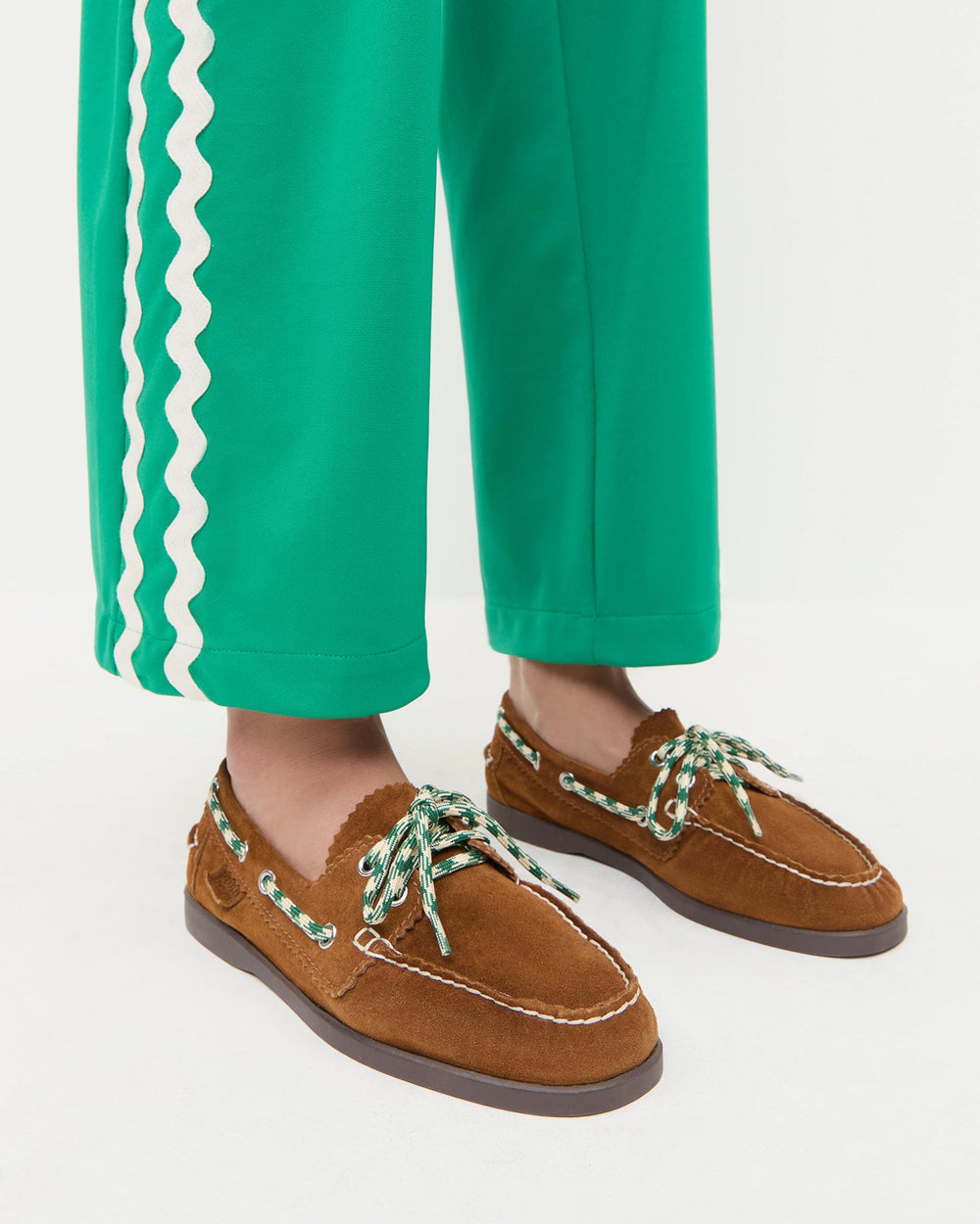 Loeffler Randall Women / Franco Cacao Suede Boat Shoe