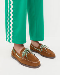 Loeffler Randall Women / Franco Cacao Suede Boat Shoe