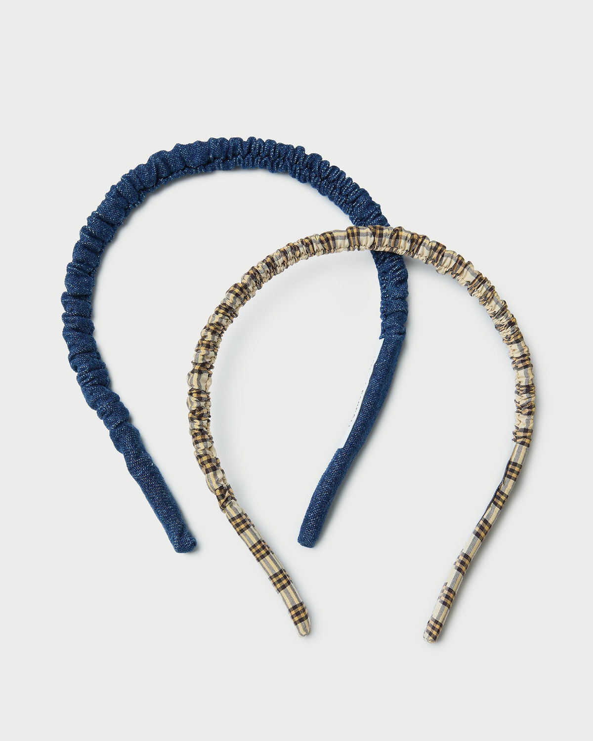 Loeffler Randall Women / Sabine Denim/Butter Plaid Headband Set