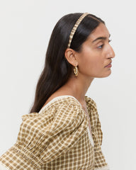 Loeffler Randall Women / Sabine Denim/Butter Plaid Headband Set