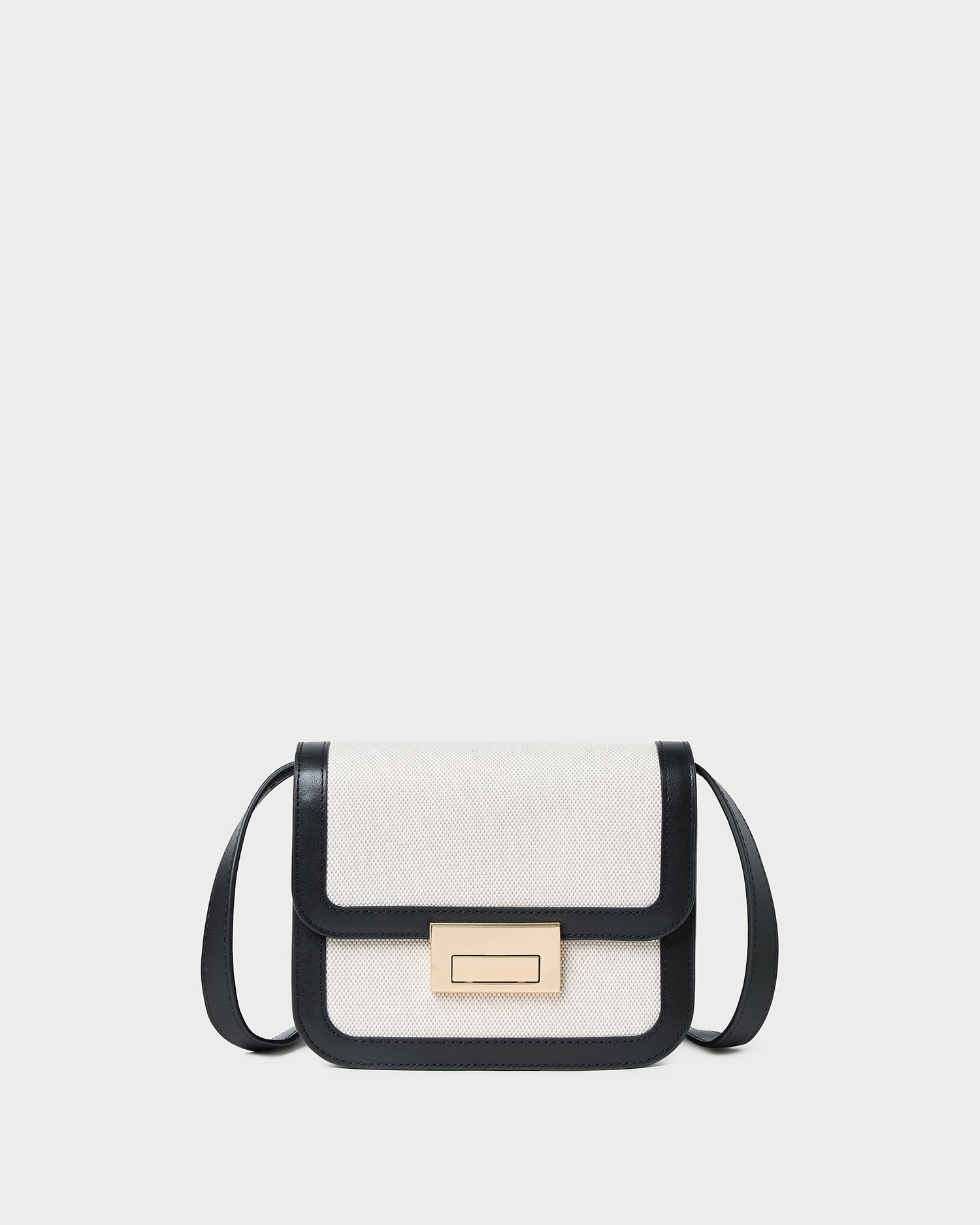Loeffler Randall Women / Desi Black/Natural Canvas Crossbody