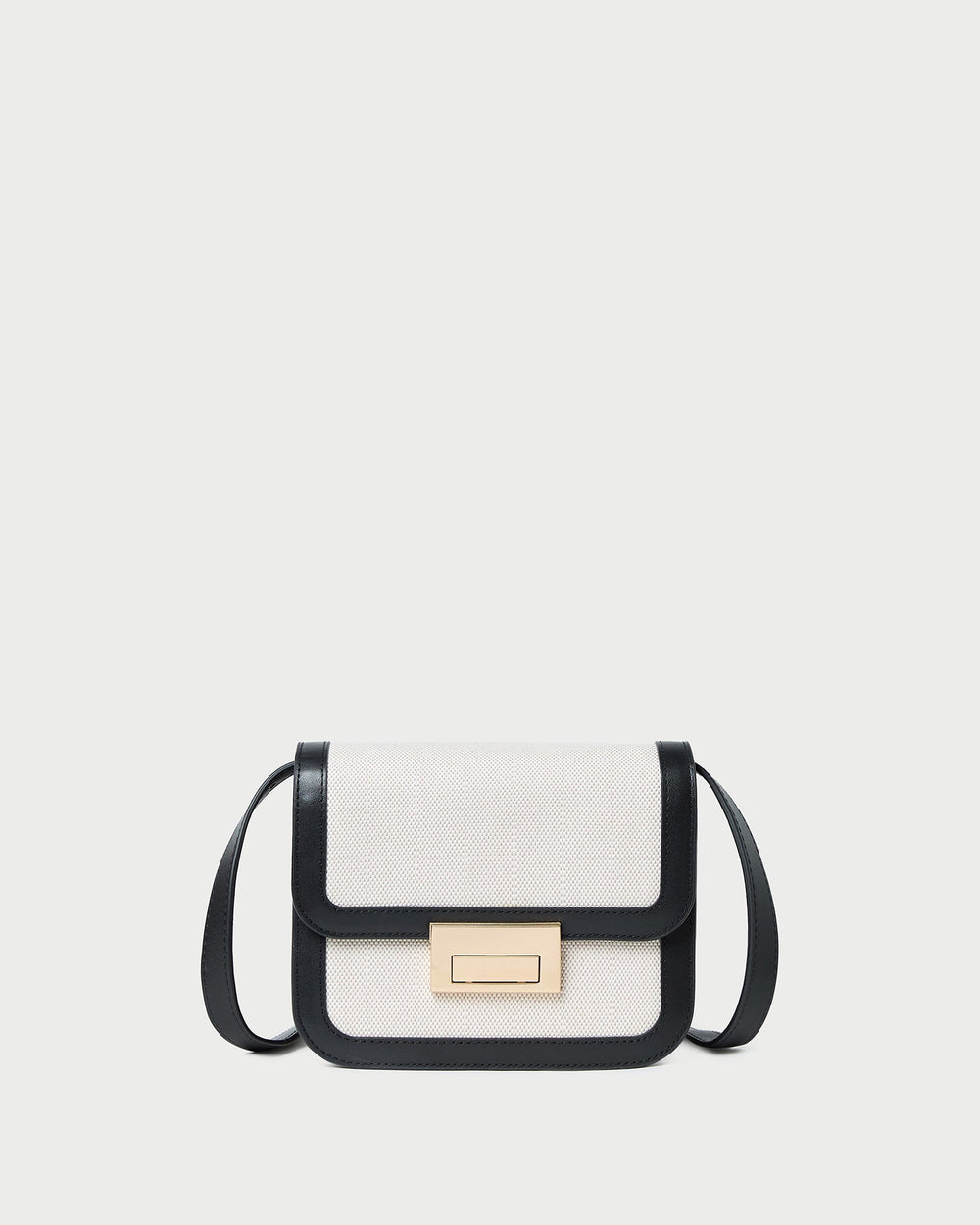 Loeffler Randall Women / Desi Black/Natural Canvas Crossbody
