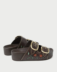 Loeffler Randall Women / Eve Brown Tulip Two-Band Sandal