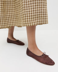 Loeffler Randall Women / Landon Chocolate Mesh Ballet Flat