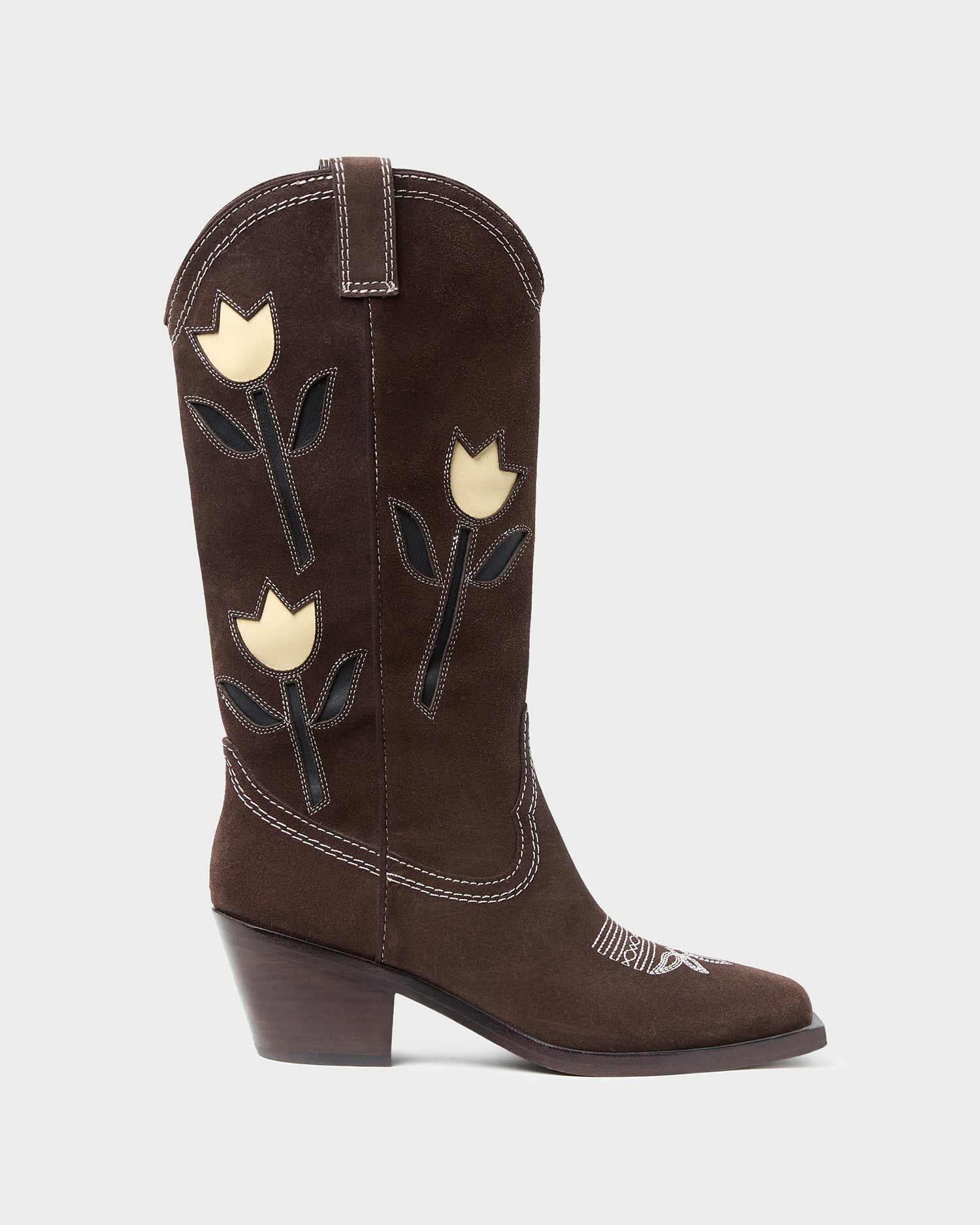 Loeffler Randall Women / Wilder Brown Suede Tulip Boot