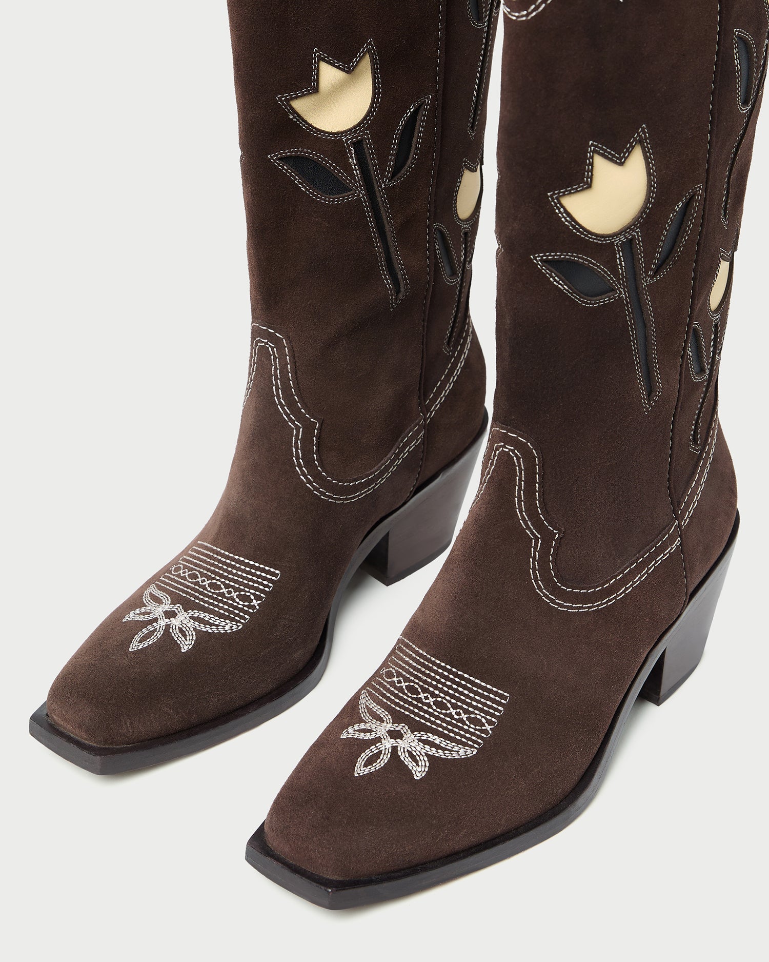 Loeffler Randall Women / Wilder Brown Suede Tulip Boot