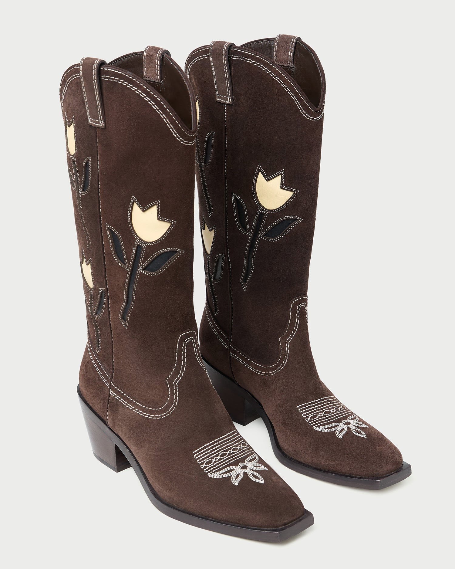 Loeffler Randall Women / Wilder Brown Suede Tulip Boot