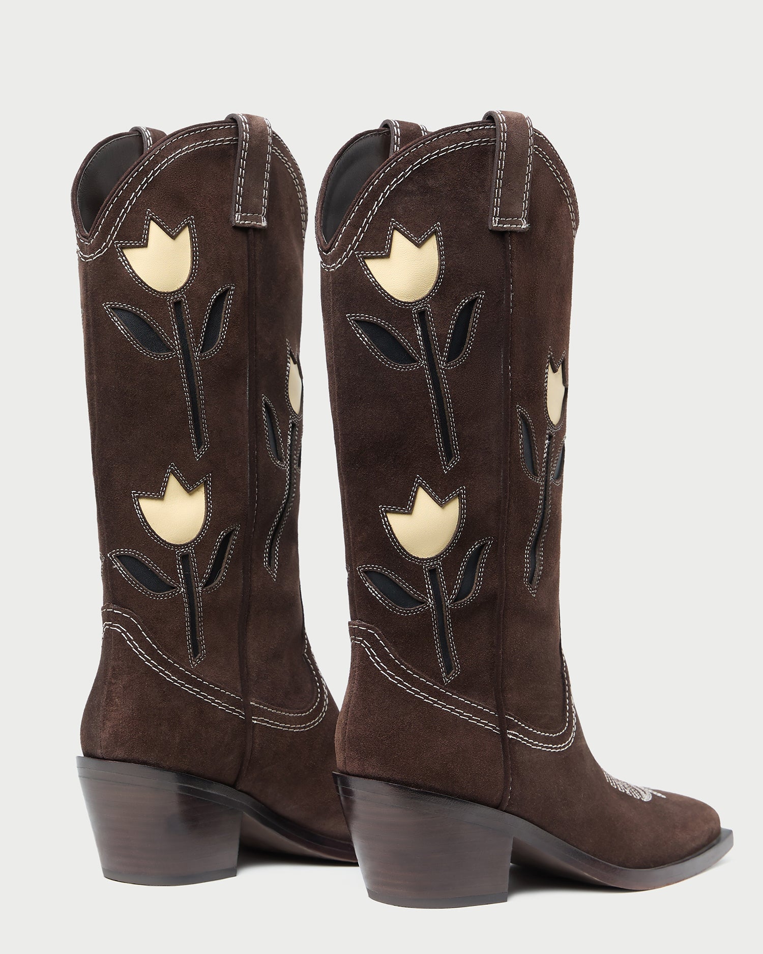Loeffler Randall Women / Wilder Brown Suede Tulip Boot