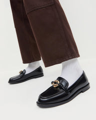Loeffler Randall Women / Roma Black Leather Loafer