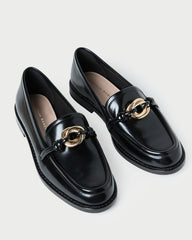 Loeffler Randall Women / Roma Black Leather Loafer