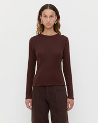 Loeffler Randall Women / Lolo Pointelle Long-Sleeve Tee