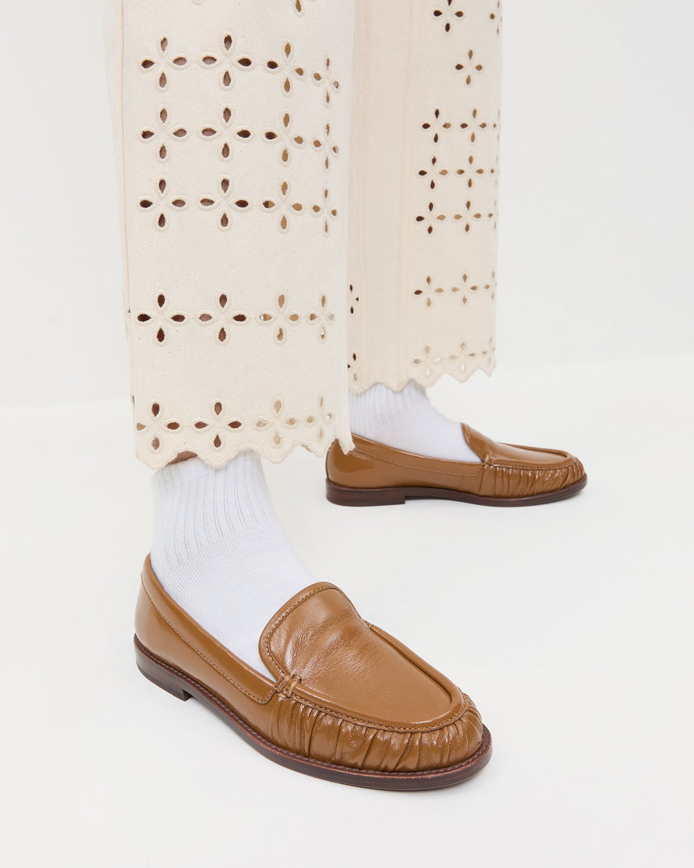 Loeffler Randall Women / Lucille Safari Leather Loafer