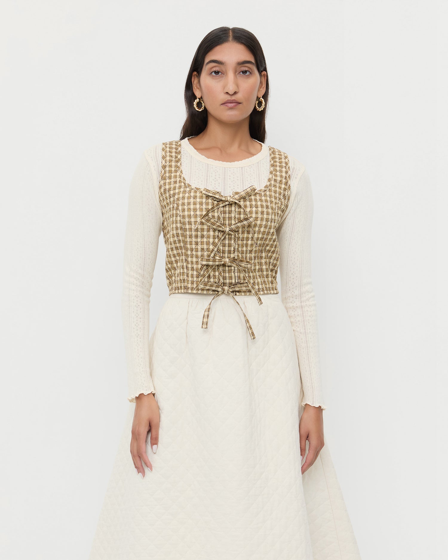 Loeffler Randall Women / Callista Tie-Front Vest