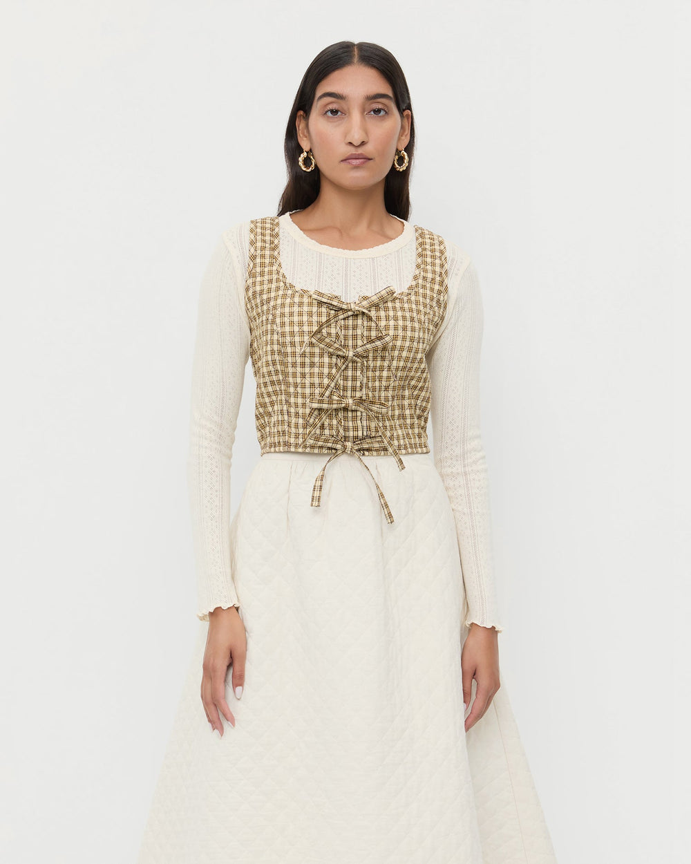 Loeffler Randall Women / Callista Tie-Front Vest