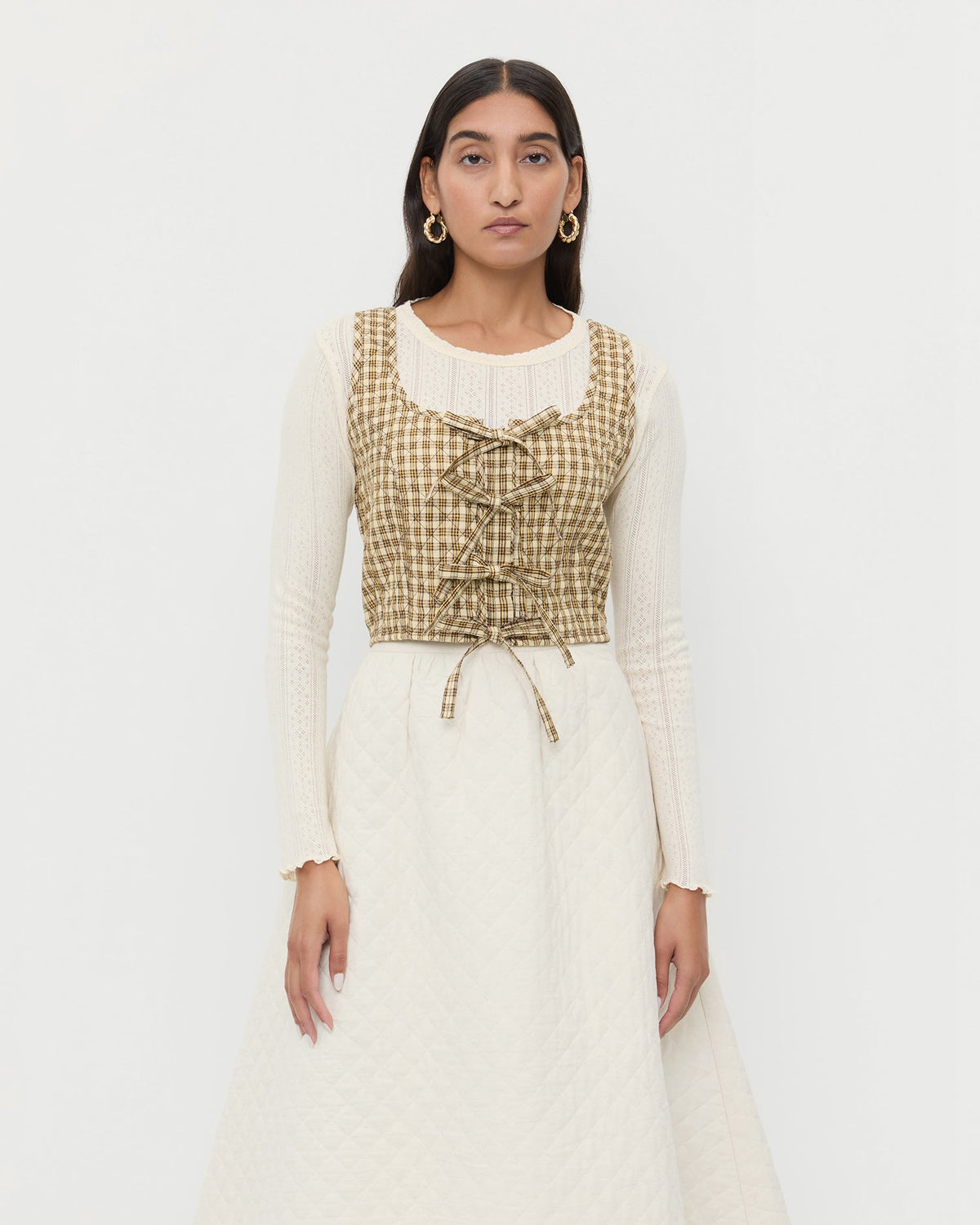Loeffler Randall Women / Callista Tie-Front Vest