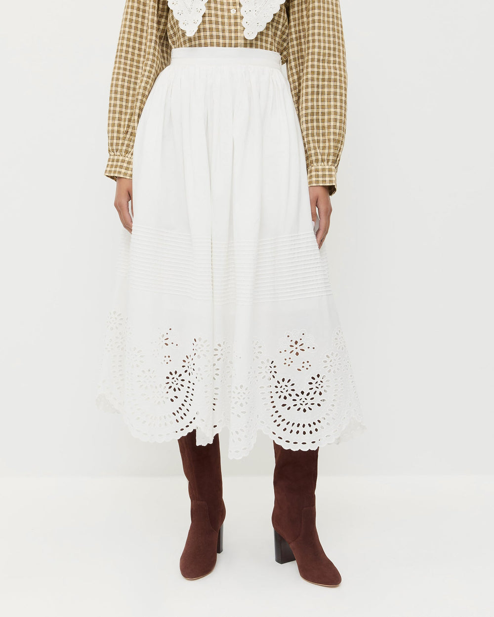 Loeffler Randall Women / Tinsley Broderie Skirt
