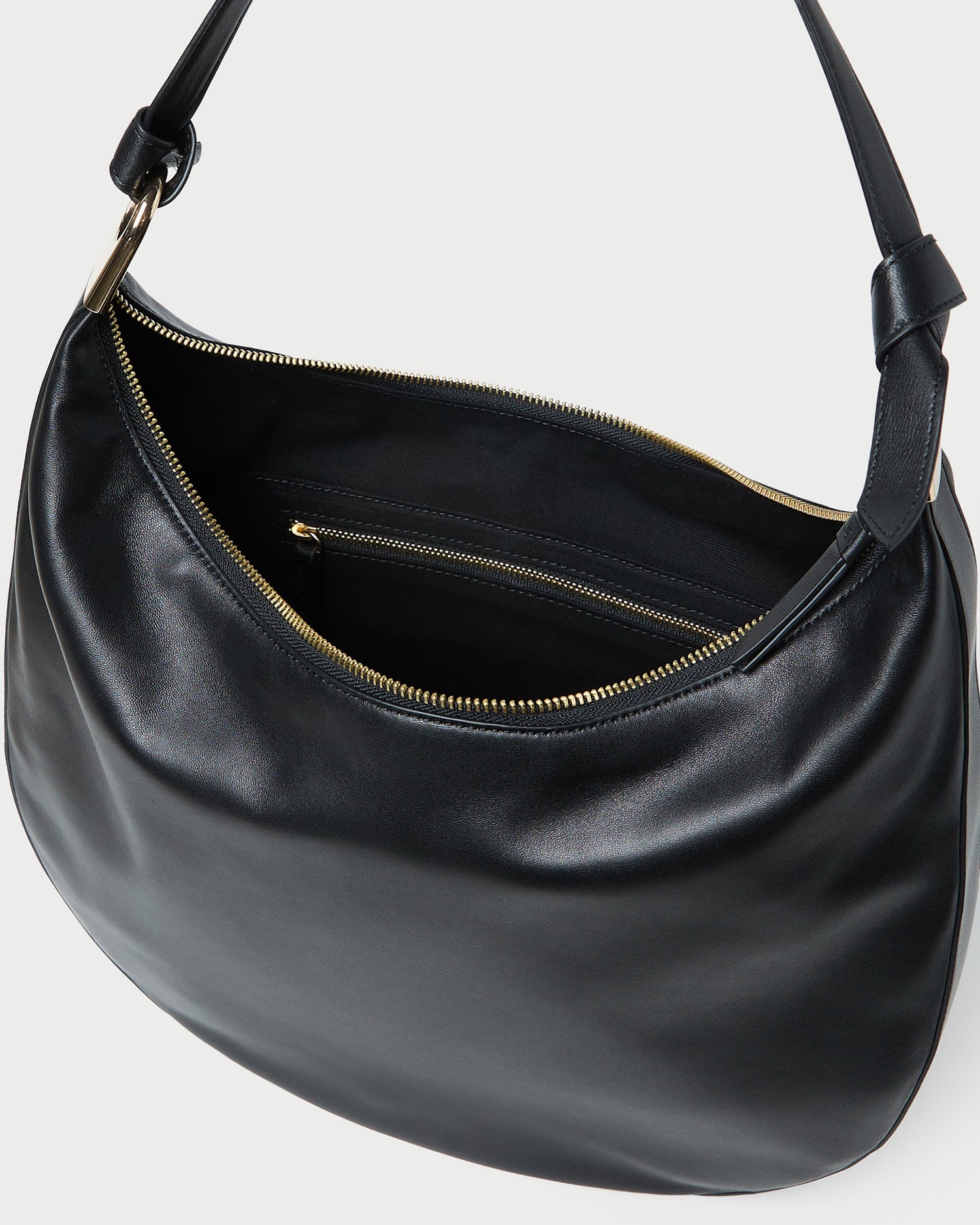 Loeffler Randall Women / Morgan Black Leather Shoulder Bag