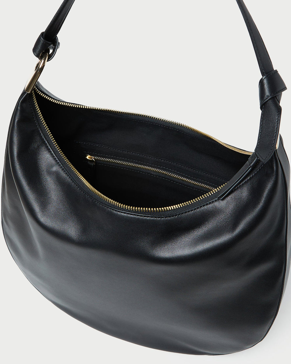 Loeffler Randall Women / Morgan Black Leather Shoulder Bag
