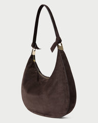 Loeffler Randall Women / Morgan Brown Suede Shoulder Bag