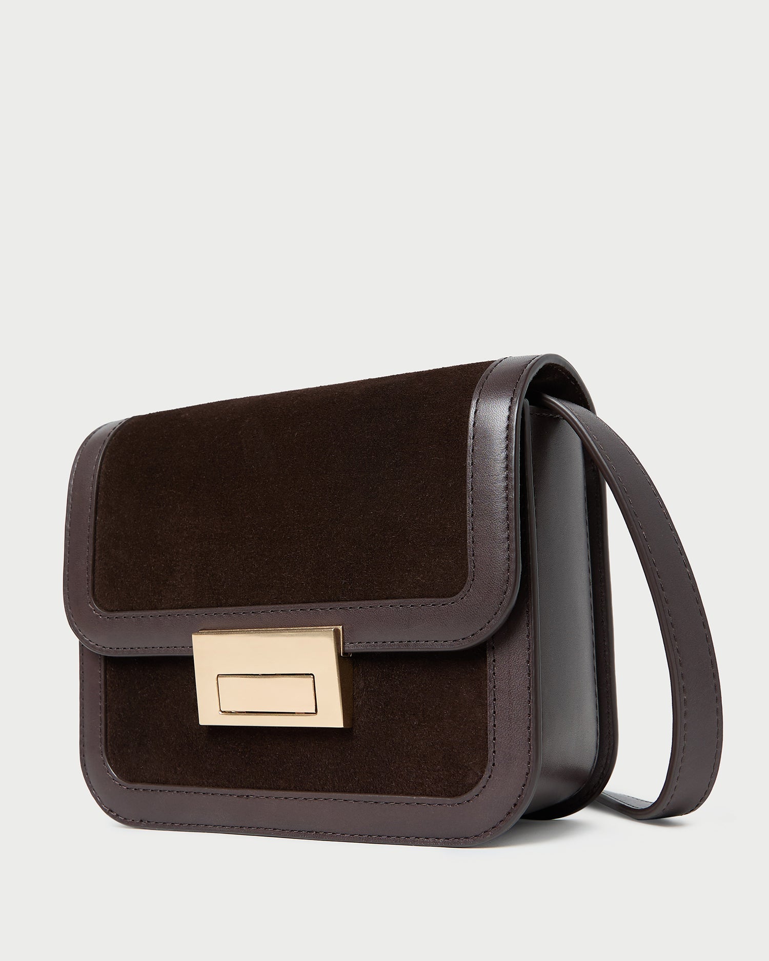 Loeffler Randall Women / Desi Brown Suede Crossbody