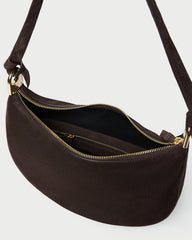 Loeffler Randall Women / Harlow Brown Suede Shoulder Bag