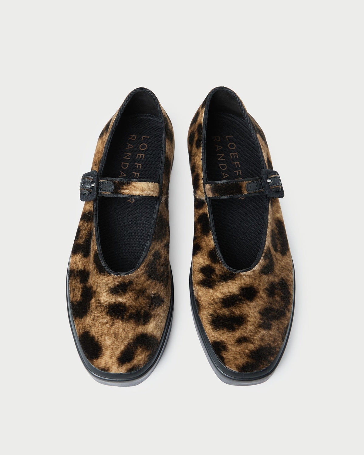 Loeffler Randall Women / Cooper Leopard Velvet Mary Jane Sneaker
