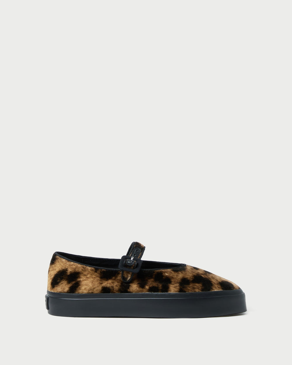 Loeffler Randall Women / Cooper Leopard Velvet Mary Jane Sneaker