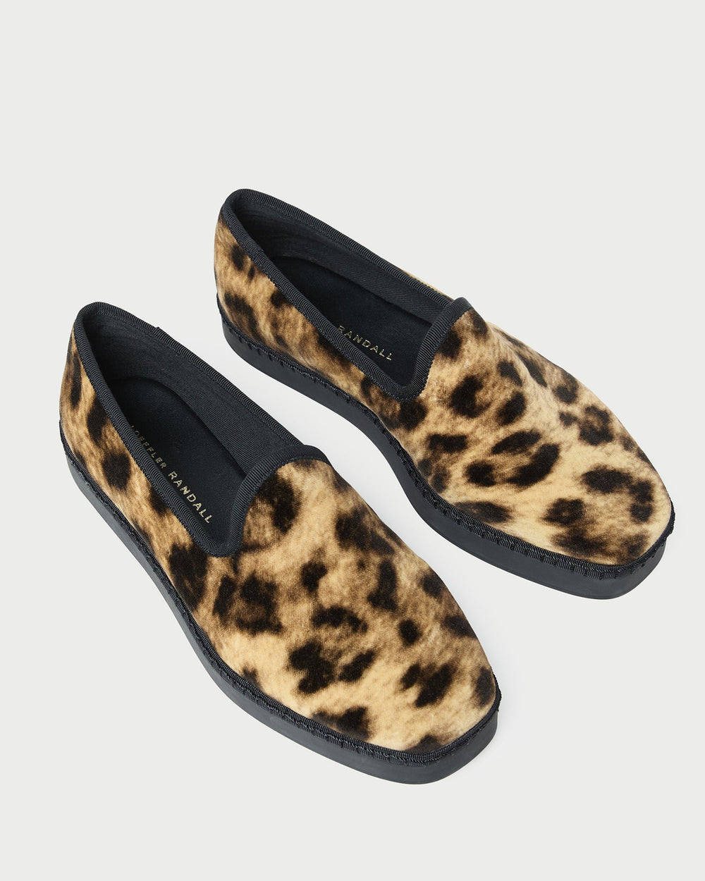 Loeffler Randall Women / Mattie Leopard Velvet Slip-On Sneaker