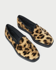 Loeffler Randall Women / Mattie Leopard Velvet Slip-On Sneaker