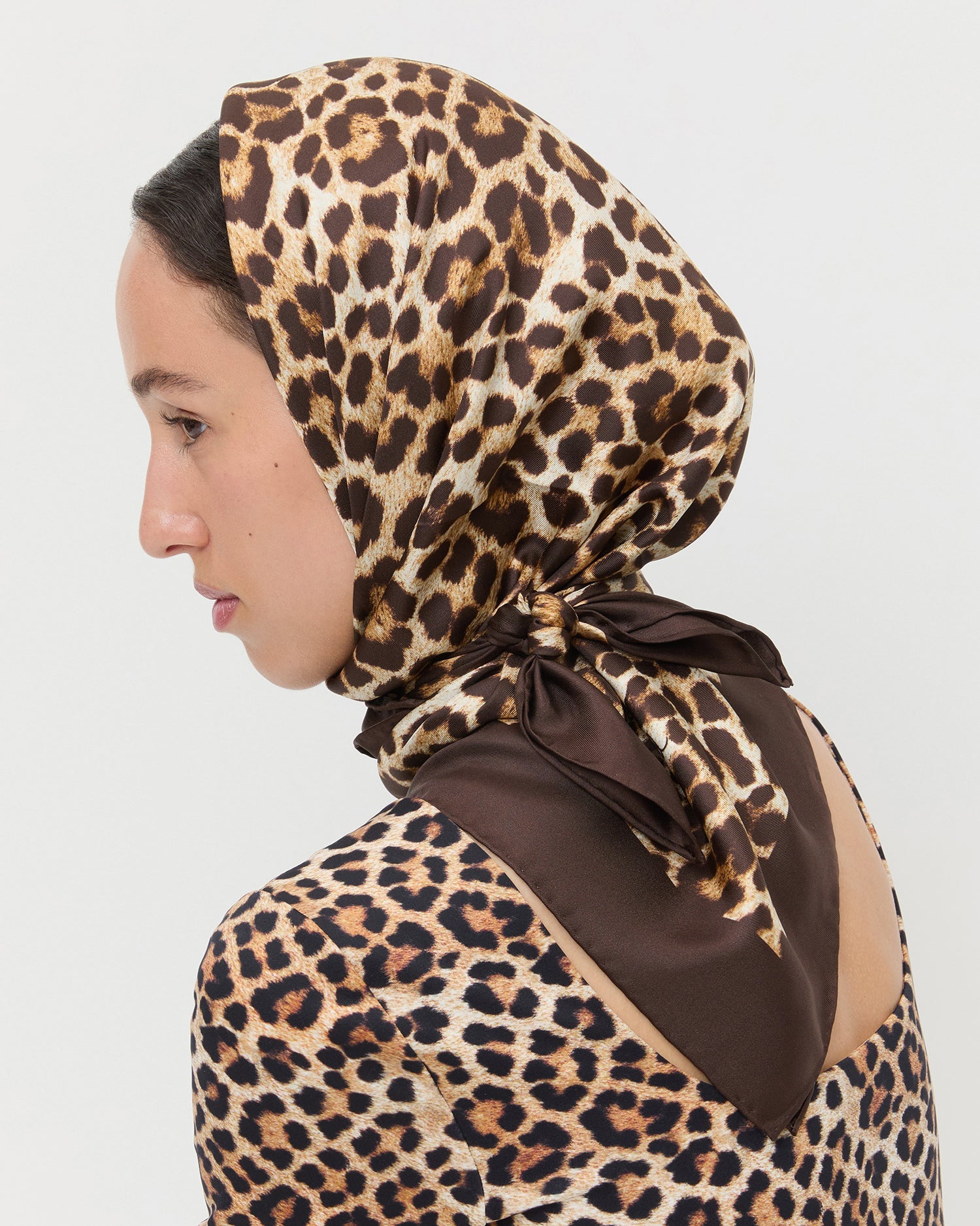 Loeffler Randall Women / Beverly Leopard Silk Scarf