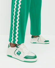 Loeffler Randall Women / Topspin Cream/Green Court Sneaker