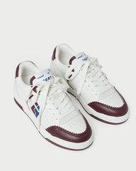 Loeffler Randall Women / Topspin Cream/Maroon Court Sneaker