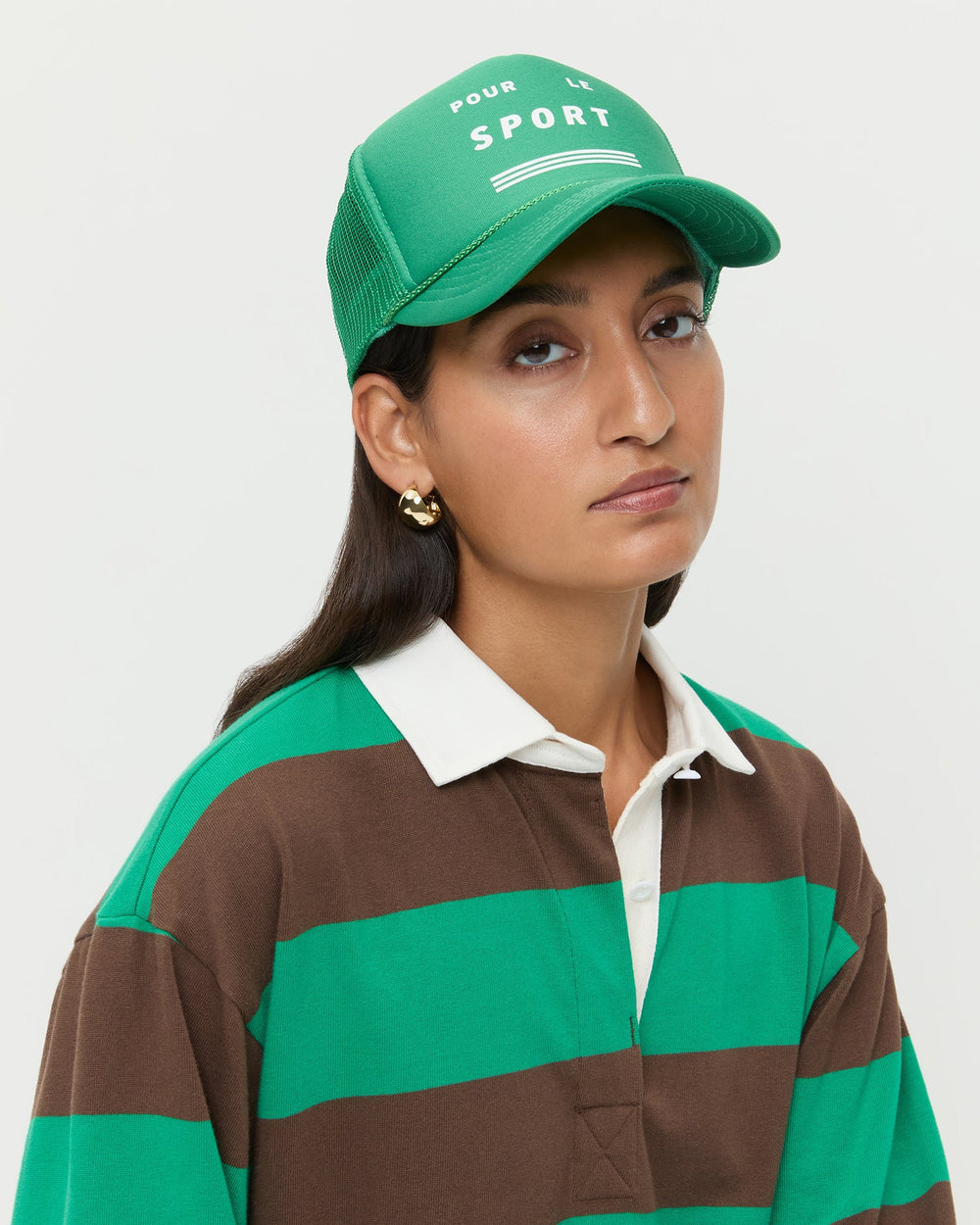 Loeffler Randall Women / Lee Green Trucker Hat