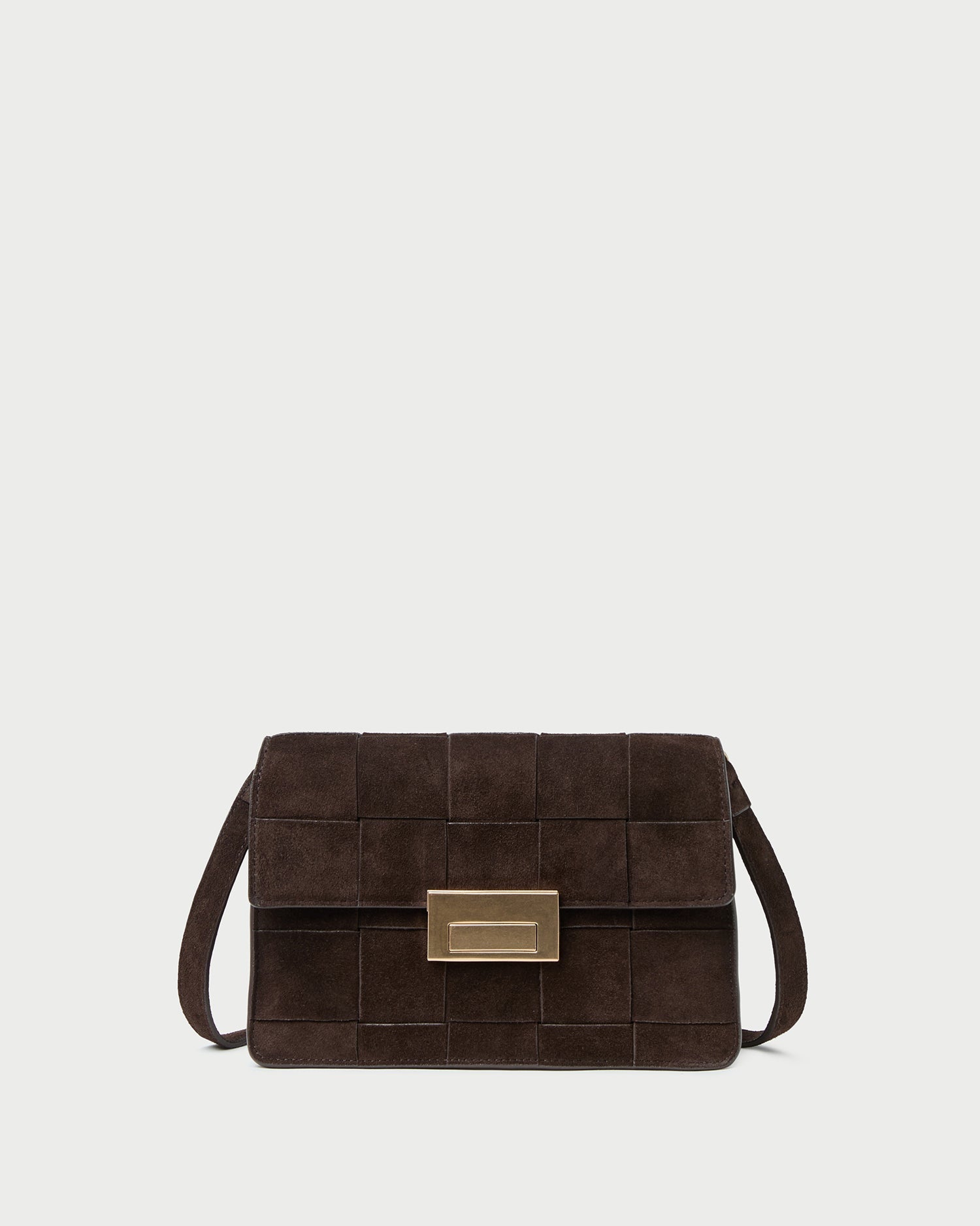 Loeffler Randall Women / Delphine Brown Suede Shoulder Bag