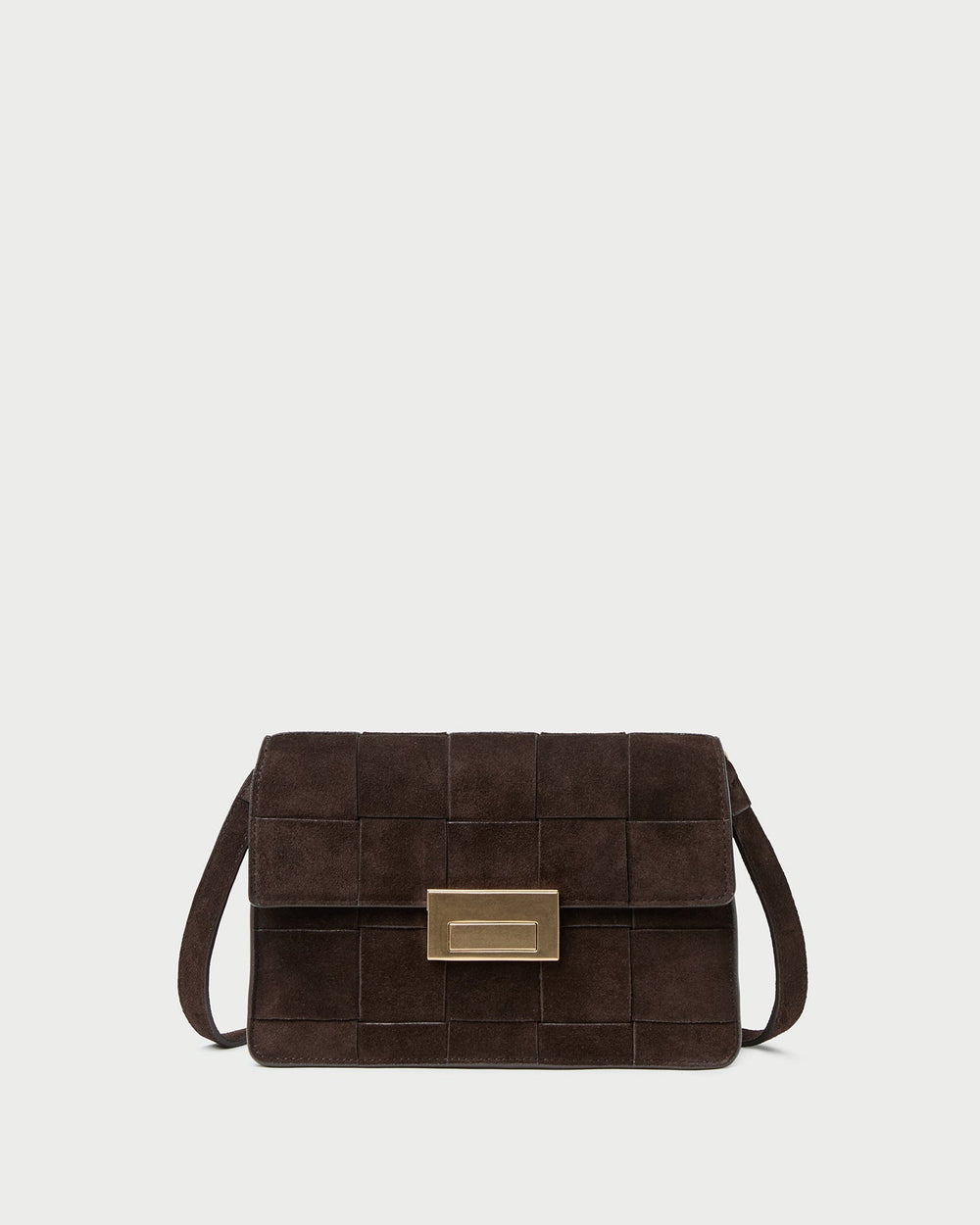 Loeffler Randall Women / Delphine Brown Suede Shoulder Bag