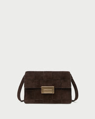 Loeffler Randall Women / Delphine Brown Suede Shoulder Bag