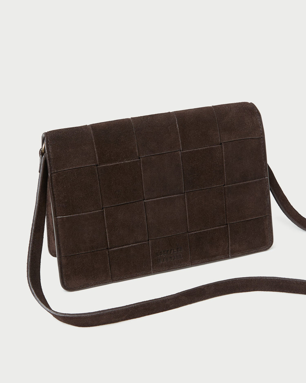 Loeffler Randall Women / Delphine Brown Suede Shoulder Bag