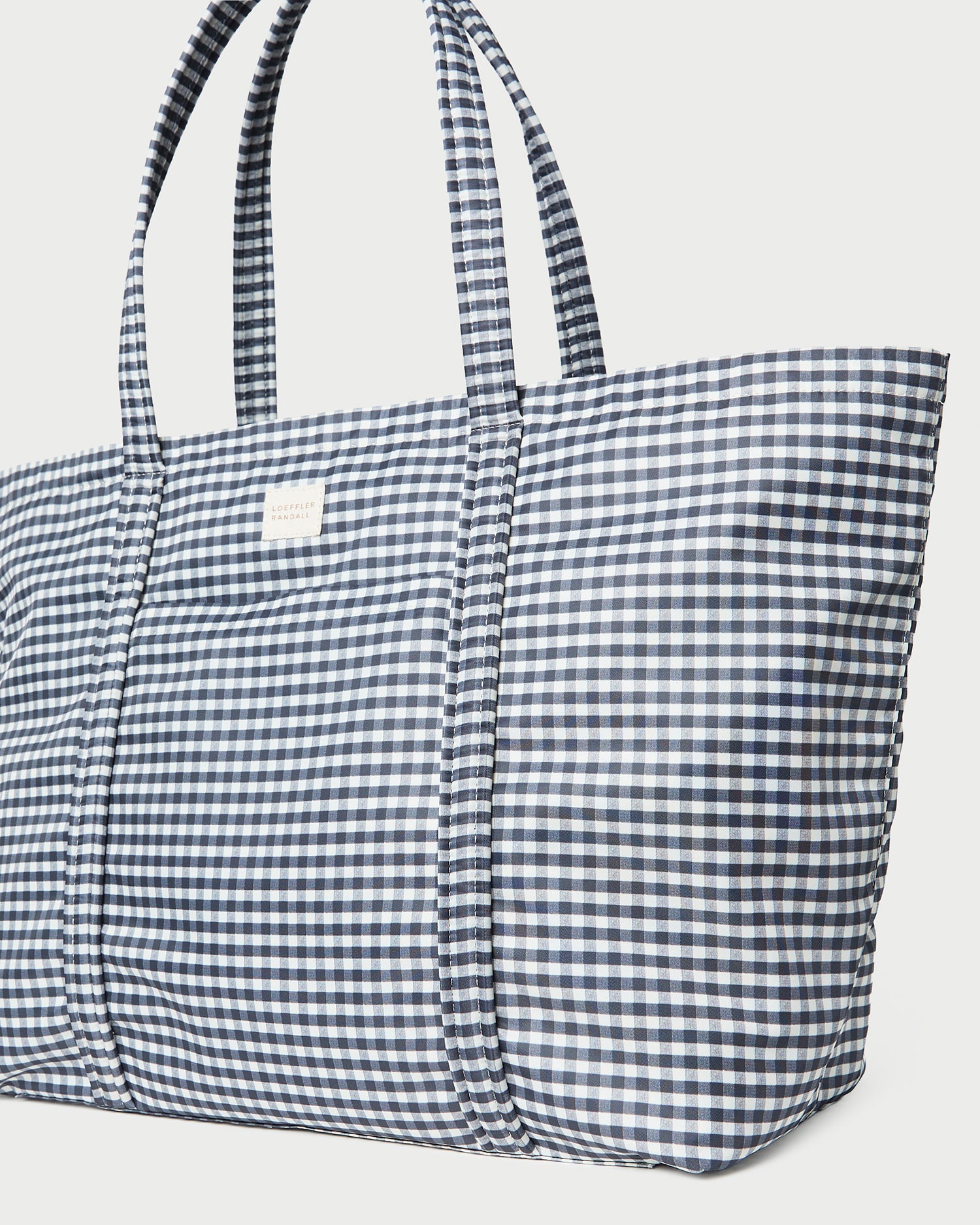 Loeffler Randall Women / Dina Black/White Gingham Travel Tote