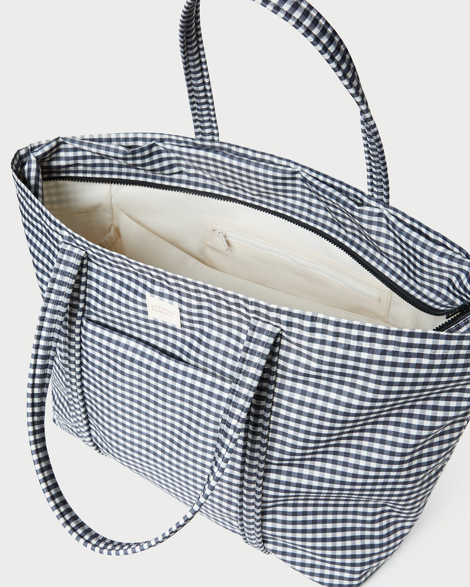 Loeffler Randall Women / Dina Black/White Gingham Travel Tote
