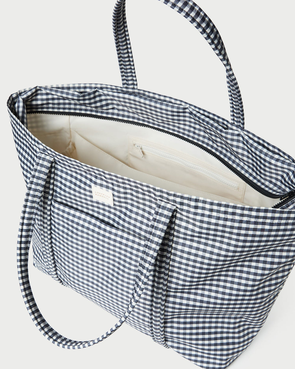 Loeffler Randall Women / Dina Black/White Gingham Travel Tote