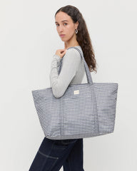 Loeffler Randall Women / Dina Black/White Gingham Travel Tote