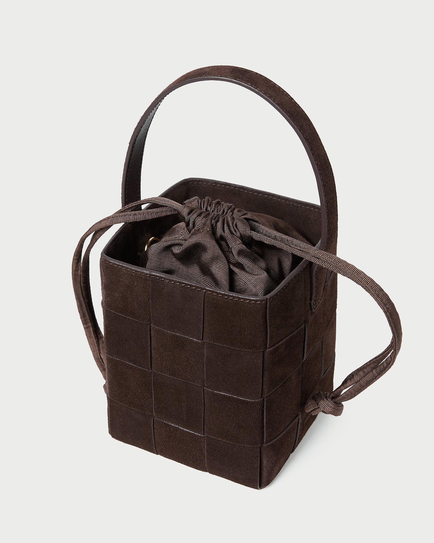 Loeffler Randall Women / Laith Brown Suede Bucket Bag