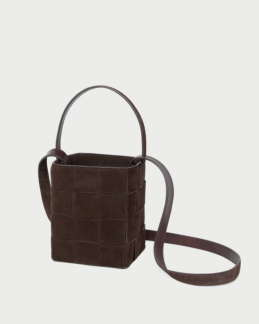 Loeffler Randall Women / Laith Brown Suede Bucket Bag