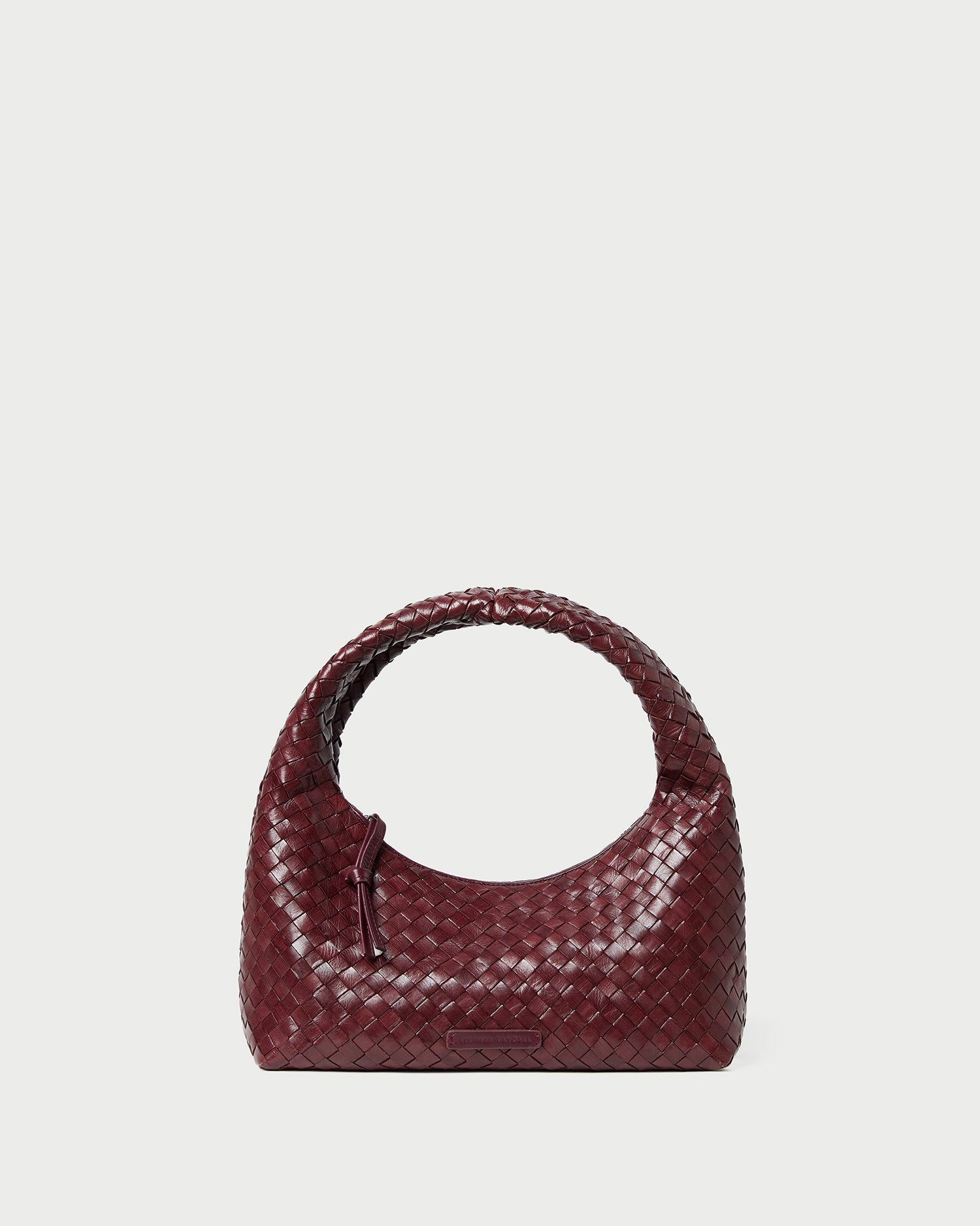 Loeffler Randall Women / Mercer Maroon Woven Shoulder Bag