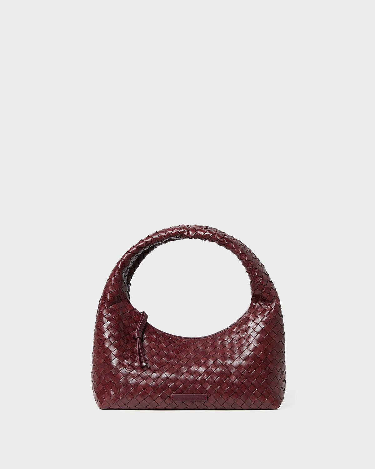 Loeffler Randall Women / Mercer Maroon Woven Shoulder Bag