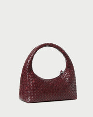 Loeffler Randall Women / Mercer Maroon Woven Shoulder Bag